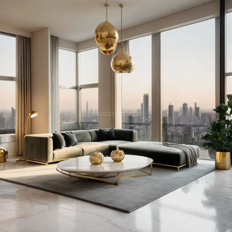 Luxurious living room interior